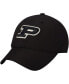 ფოტო #2 პროდუქტის Men's Black Purdue Boilermakers Primary Logo Staple Adjustable Hat