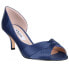 Nina Contesa Metallic Peep Toe Evening Pumps Womens Blue Dress Casual CONTESA-NN 6 - фото #2