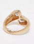 ALDO Abernathie stacking ring in gold