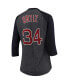 Фото #2 товара Women's David Ortiz Navy Boston Red Sox Three-Fourth-Sleeve Raglan Name and Number T-shirt
