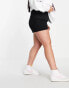 Фото #4 товара DTT Plus Charlotte high waisted disco denim shorts in black