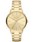 Фото #1 товара Men's Cayde Gold-Tone Stainless Steel Bracelet Watch 42mm