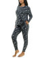 ფოტო #11 პროდუქტის Women's Printed 2-Pc. Long-Sleeve Pajama Set