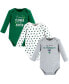 ფოტო #1 პროდუქტის Baby Boys Cotton Long-Sleeve Bodysuits, Cutest Clover, 3-Pack