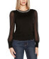 Фото #1 товара Women's Embellished Neckline Sweater