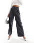 & Other Stories wool blend tailored trousers in grey melange