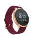 Sport 3 Women's Touchscreen Smartwatch: Rose Gold Case with Merlot Strap 45mm