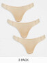 Фото #1 товара Boux Avenue 3 pack bonded microfibre thong in beige