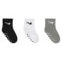 Фото #2 товара NIKE KIDS Core Swoosh Gripper socks 3 pairs