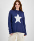 ფოტო #1 პროდუქტის Juniors' Star Sweater