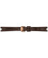 ფოტო #4 პროდუქტის Women's Bellissima PVD Brown Leather Strap Watch 29mm