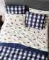 Фото #6 товара Printed Cotton Flannel 3-Piece Sheet Set, Twin