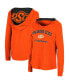 ფოტო #1 პროდუქტის Women's Orange Oklahoma State Cowboys Catalina Hoodie Long Sleeve T-shirt