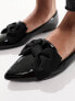 Фото #5 товара ASOS DESIGN Lake bow pointed ballet flats in black