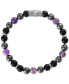 Multi-Stone Beaded Stretch Bracelet in Sterling Silver, Created for Macy's