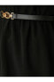 Фото #35 товара Mini Elbise Degaje Yaka Kemer Detaylı Kısa Kollu