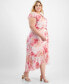 Фото #3 товара Plus Size Floral-Print Wrap Dress