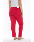 ფოტო #2 პროდუქტის Plus Size Color Mid Rise Slim pants