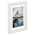 Фото #5 товара Рамка для фотографии одиночная белая Hama Oslo из стекла и МДФ 10 х 15 см - настольная/настенная - отражающая