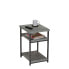 Slate Faux Concrete Low Side Table