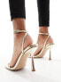 Simmi London Damira strappy barely there sandal in gold