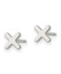 ფოტო #2 პროდუქტის Stainless Steel Polished X Earrings
