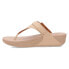 ფოტო #2 პროდუქტის FITFLOP Lulu Adjustable Leather Toe-Post Slides