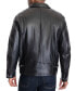 ფოტო #6 პროდუქტის Men's James Dean Leather Jacket, Created for Macy's