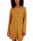 Women's Notched-Collar Long-Sleeve Sleepshirt, Created for Macy's