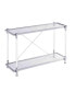 Фото #10 товара 43.31" Glass Sofa Table, Acrylic Side Table, Console Table For Living Roome& Bedroom