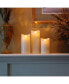 Lumabase 7" Cream Battery Operated LED Candle with Moving Flame