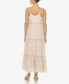 ფოტო #2 პროდუქტის Women's Scoop Neck Tiered Maxi Dress