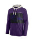 ფოტო #3 პროდუქტის Men's Purple Baltimore Ravens Long Sleeve Hoodie T-shirt