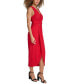 Women's Faux-Wrap Midi Dress