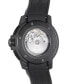 ფოტო #4 პროდუქტის Men's Swiss Automatic SeaStar Black Rubber Strap Diver Watch 43mm