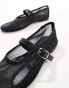 Фото #2 товара Mango net ballet shoes in black