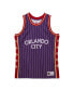 Фото #2 товара Mitchell Ness Men's Purple Orlando City SC 10th Anniversary Swingman Basketball Jersey