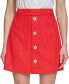 Фото #1 товара Women's Faux-Button-Front Tweed Mini Skirt