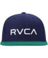ფოტო #3 პროდუქტის Men's Navy and Green Logo Twill II Snapback Hat