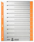 Фото #2 товара Esselte Leitz 16520045 - Numeric tab index - Cardboard - Grey - Orange - A4 - 230 g/m² - 240 mm