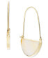 Gold-Tone Half Circle Stone Earrings, Created for Macy's