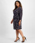 ფოტო #3 პროდუქტის Plus Size Classic Wrap Dress