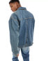 Фото #3 товара ONLY & SONS loose fit denim jacket in medium blue