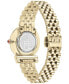 ფოტო #3 პროდუქტის Salvatore Women's Swiss Gancini Gold Ion-Plated Bracelet Watch 28mm