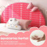 Фото #5 товара Детская кроватка с мягкими подголовником и поддержкой ног costway Kinderbett HY10202DE-PI