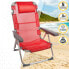 Фото #4 товара Складной стул с подголовником Aktive Menorca Красный 48 x 90 x 60 cm (2 штук)