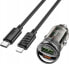 Ładowarka Hoco HOCO ładowarka samochodowa USB A + Typ C + kabel Typ C do Lightning PD QC3.0 3A 30W Z53A czarna