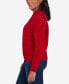 Women's Classic Chenille Diamond Stitch Turtleneck Sweater