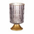 Светодиодный фонарь Серый Позолоченный Cтекло 10,7 x 18 x 10,7 cm (6 штук)