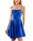 Juniors' Draped-Top Skater Dress 17 - фото #1